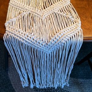Macrame table runner. NWOT.